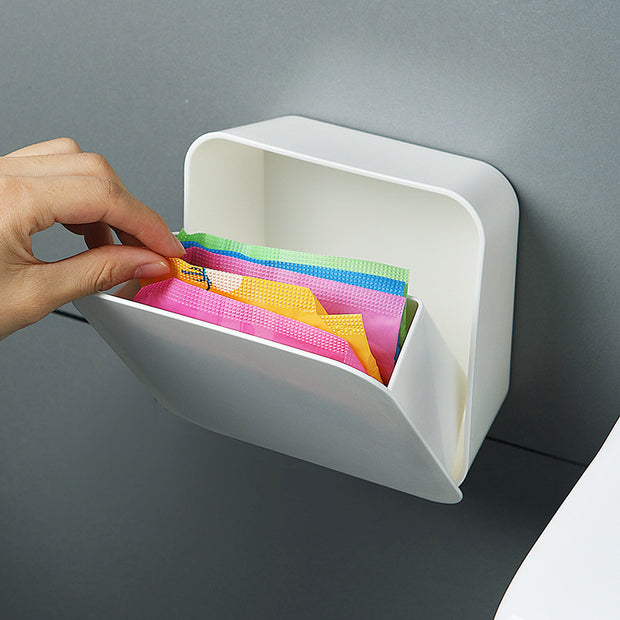 Creative Cotton Swab Storage Box Wall-mounted Makeup Cotton Box